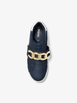 Kenna Chain Link Two-Tone Leather Sneaker | Michael Kors [US]