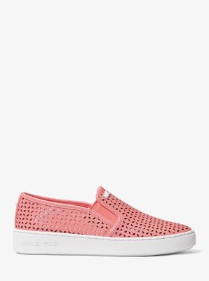 Olivia Perforated Leather Slip On Sneaker Michael Kors Canada