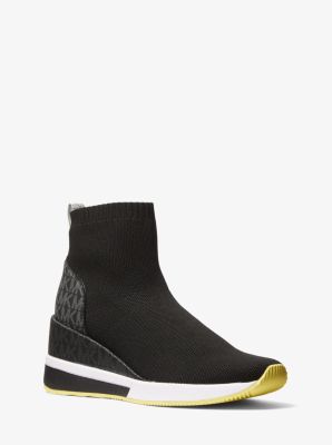 Skyler Stretch Knit and Two-Tone Logo Sock Sneaker | Michael Kors
