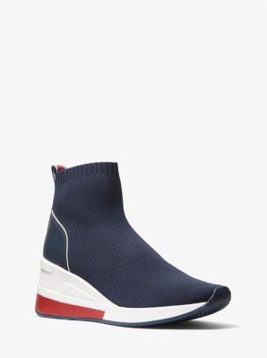 Skyler Stretch Knit Logo Tape Sock Sneaker | Michael Kors