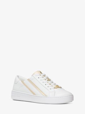 michael kors trainers white and gold