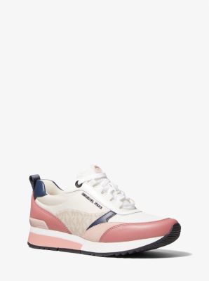 allie extreme leather and mesh trainer