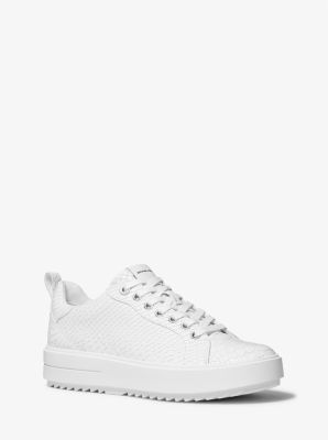 Espadrille Emmett en cuir gaufr&eacute; &agrave; motif de serpent