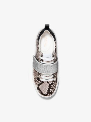 Emmett Embellished Snake Embossed Leather Sneaker image number 3