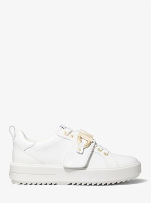 Emmett Logo Embellished Leather Sneaker