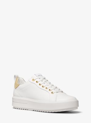 Michael kors casey logo deals tape leather sneaker