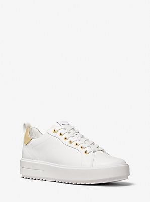 Michaelkors Emmett Leather Sneaker,OPTIC WHITE