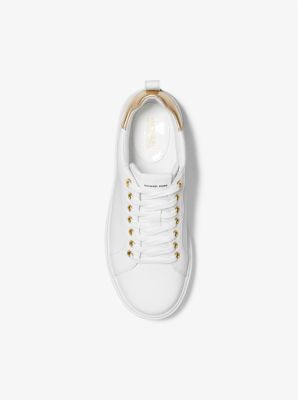 Leather sneakers EMMETT STRAP LACE UP Michael Kors, White