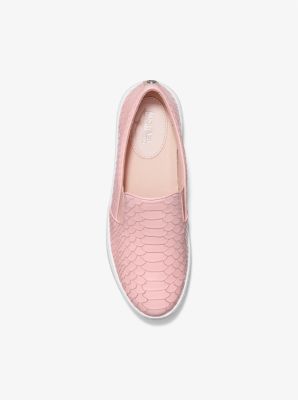 MICHAEL KORS POPPY COLOR BALLET PINK BLOCK MK LOGO SNEAKER, SIZE 6.5 NEW IN  BOX