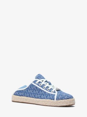 Libby Logo Jacquard Denim Collapsible-Heel Sneaker image number 0