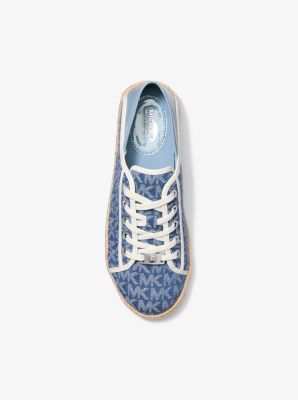 Libby Logo Jacquard Denim Collapsible-Heel Sneaker image number 2