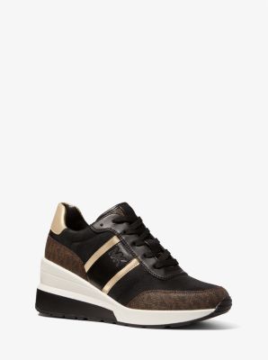 Mabel Mixed-Media Trainer | Michael Kors