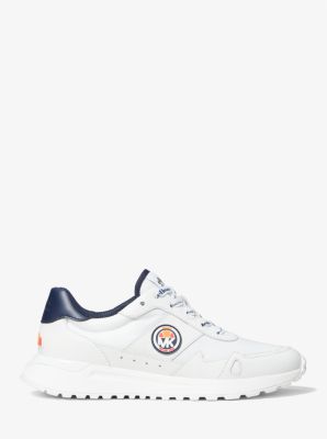 MK X ellesse Monroe Nylon Gabardine and Leather Trainer | Michael