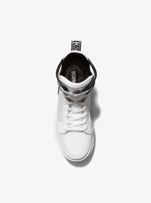 Matson Mixed-Media Logo Tape High-Top Sneaker | Michael Kors