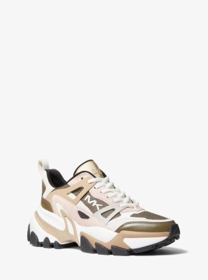 【Michael Kors】Nick Mixed-Media Trainer Michael Kors 'Nick Mixed-Media Trainer' • Size 11.5 | eBay