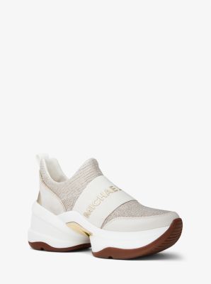 Olympia Glitter Chain Mesh Slip-On Trainer | Michael Kors