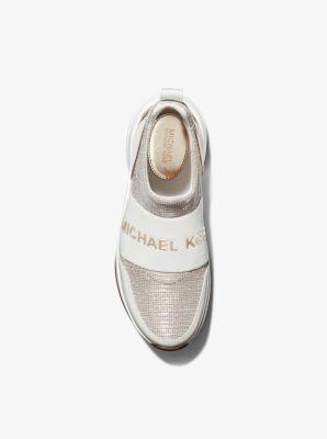 Olympia Glitter Chain Mesh Slip-On Trainer | Michael Kors