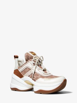 Olympia Mixed Media Trainer Michael Kors Canada