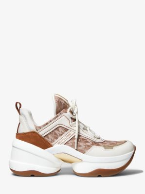 Olympia Mixed-Media Trainer | Michael Kors