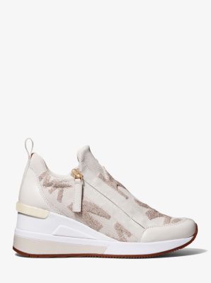 Michael Michael Kors Willis Wedge Trainer Shoes (Trainers) (women)