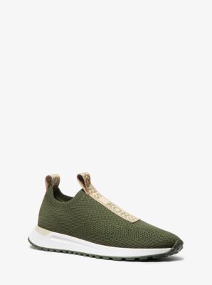 Bodie Logo Tape Stretch Knit Slip-On Trainer