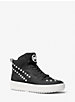 Emmett Studded Stripe Leather High-Top Sneaker image number 0