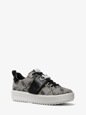 Michael michael kors olympia deals mesh and logo trainer