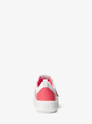 Zweifarbiger Sneaker Emmett aus Leder mit Logodetail in GERANIE | Michael Kors