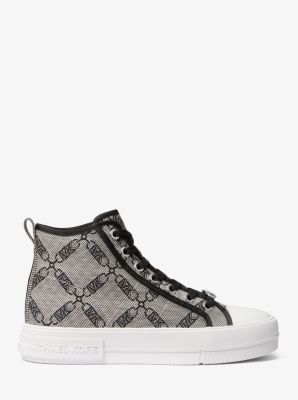Evy Empire Logo Jacquard High-Top Sneaker image number 1