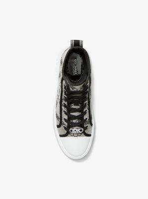 Evy Empire Logo Jacquard High Top Sneaker Michael Kors Canada