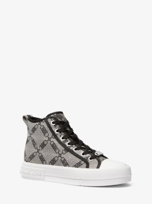 High top deals black sneakers womens