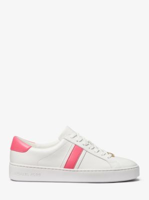 Irving leather and logo stripe sneaker hotsell