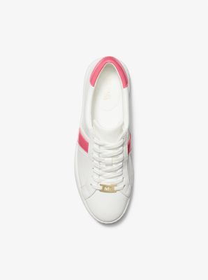 Michael michael kors irving leather and logo sneaker online