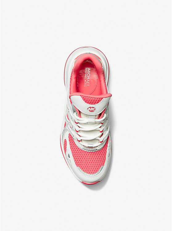 Olympia Sport Extreme Leather and Mesh Trainer | Michael Kors