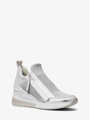 Willis Metallic Stretch Knit Trainer | Michael Kors