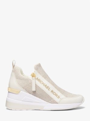 Willis Metallic Stretch Knit Trainer | Michael Kors