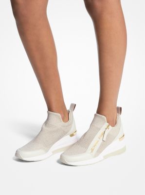 Willis Metallic Stretch Knit Trainer