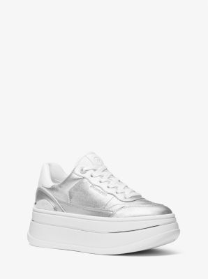 Hayes Metallic Leather Platform Sneaker image number 0