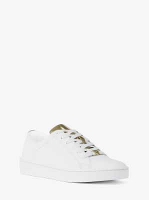 MK Sneaker Keaton Aus Leder Mit Metallic-Akzenten - Goldton