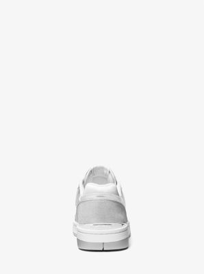 Sneaker Rebel van metallic leer