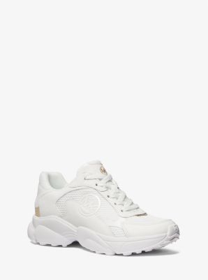 Michael kors white leather trainers on sale