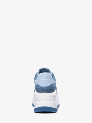 Sneaker Hayes in denim bicolore con plateau image number 2