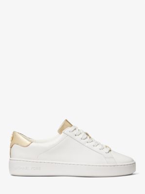 Michael kors irving leather and logo on sale sneaker