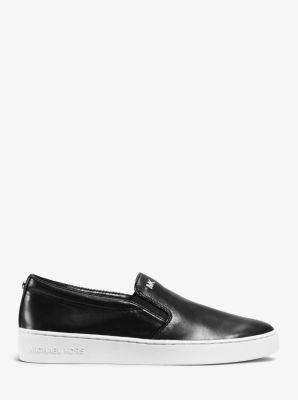 michael kors leather slip on shoes