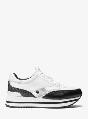 Espadrille Mariah en matériaux multiples in NOIR/BLANC | Michael Kors