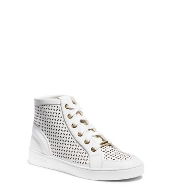 michael kors white high top sneakers