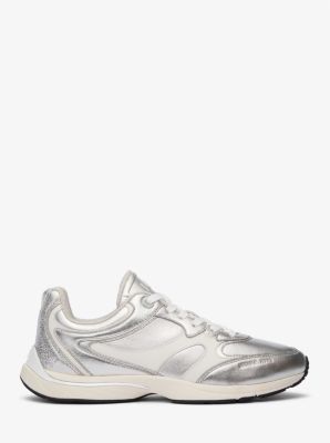 Riley Metallic Leather Trainer image number 1