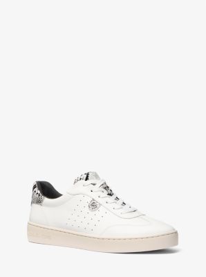 Scotty Snake Embossed Leather Sneaker