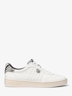 Scotty Snake Embossed Leather Sneaker