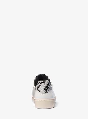 Scotty Snake Embossed Leather Sneaker